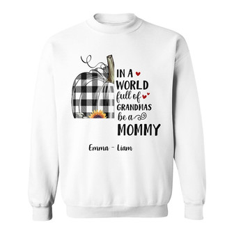 Personalized Fall Halloween Mom Grandma Sweatshirt - Thegiftio UK