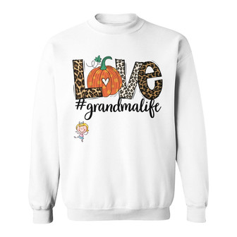 Personalized Fall Halloween Mom Grandma Sweatshirt - Thegiftio UK