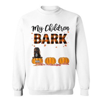 Personalized Fall Halloween My Children Bark Sweatshirt - Thegiftio UK
