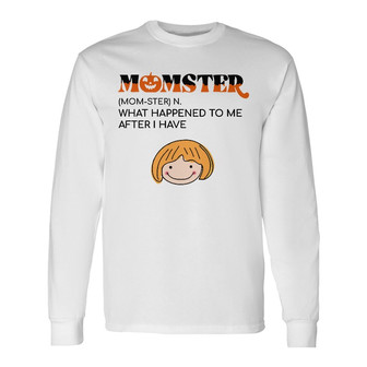 Personalized Funny Momster Halloween Long Sleeve Shirt - Thegiftio UK