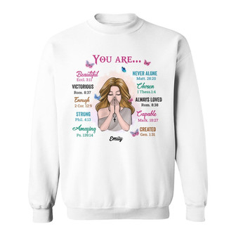 Personalized God You Are Sweatshirt - Thegiftio UK