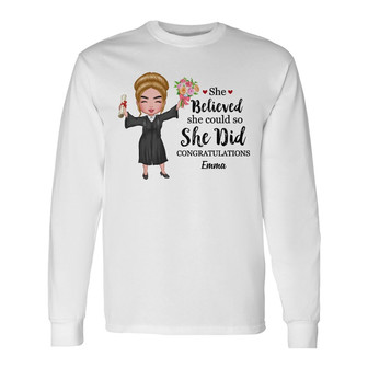 Personalized Graduation 2022 Long Sleeve Shirt - Thegiftio UK