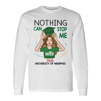 Personalized Graduation Girl 2022 Long Sleeve Shirt - Thegiftio UK