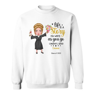 Personalized Graduation Girl 2022 Sweatshirt - Thegiftio UK