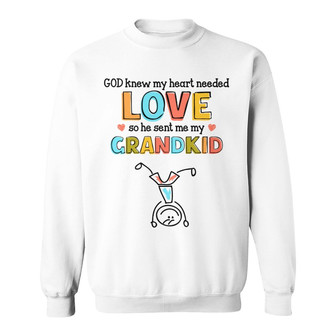Personalized Grandkid Love Drawing Sweatshirt - Thegiftio UK