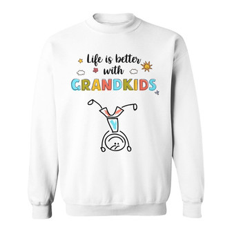 Personalized Grandkid Love Drawing Sweatshirt - Thegiftio UK