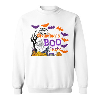 Personalized Grandma Boo Crew Halloween Truck Sweatshirt - Thegiftio UK