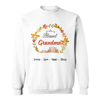 Personalized Grandma Fall Halloween Sweatshirt - Thegiftio UK