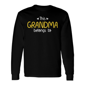 Personalized Grandma Mom Grandkids Long Sleeve Shirt - Thegiftio UK