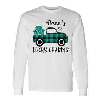 Personalized Grandma Patrick's Day Long Sleeve Shirt - Thegiftio UK