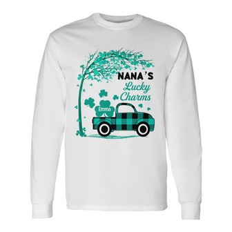 Personalized Grandma Patrick's Day Long Sleeve Shirt - Thegiftio UK