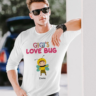 Personalized Grandma's Love Bugs Long Sleeve Shirt - Thegiftio UK