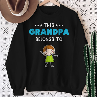Personalized Grandpa Belongs To Sweatshirt - Thegiftio UK