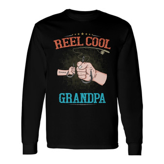 Personalized Grandpa Dad Fishing Long Sleeve Shirt - Thegiftio UK