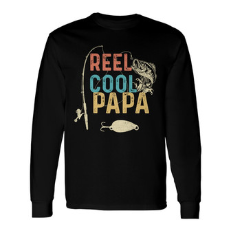 Personalized Grandpa Fishing Cool Long Sleeve Shirt - Thegiftio UK