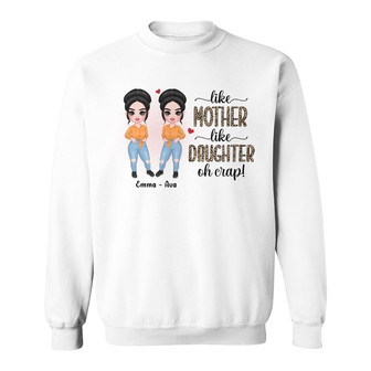 Personalized Like Mom Daughter Sweatshirt - Thegiftio UK