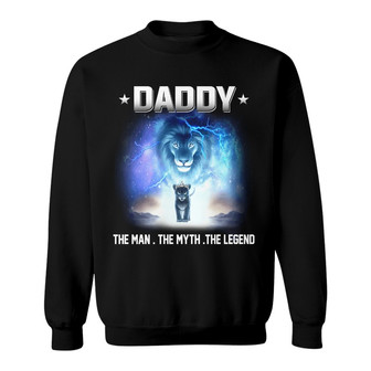 Personalized Lion Grandpa The Legend Sweatshirt - Thegiftio UK