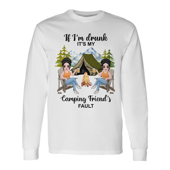 Personalized Love Camping Friends Long Sleeve Shirt - Thegiftio UK