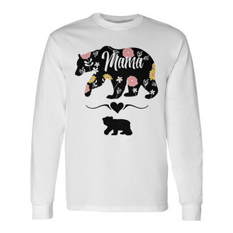 Personalized Mama Bear Long Sleeve Shirt for Moms - Thegiftio UK