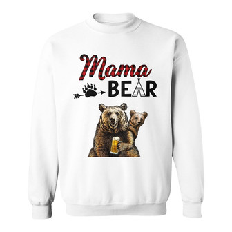Personalized Mama Bear Mom Camping Sweatshirt - Thegiftio UK