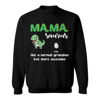 Personalized Mamasaurus Mom Nanasaurus Grandma Sweatshirt - Thegiftio UK
