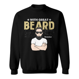 Personalized Men Beard Sweatshirt - Thegiftio UK
