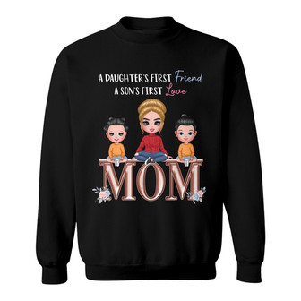 Personalized Mom Daughter Son Sweatshirt - Thegiftio UK