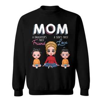 Personalized Mom Daughter Son Sweatshirt - Thegiftio UK