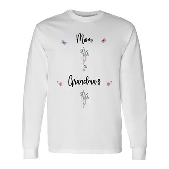 Personalized Mom Grandma Birth Flowers Long Sleeve Shirt - Thegiftio UK