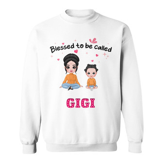 Personalized Mom Grandma Blessed Be Called Sweatshirt - Thegiftio UK