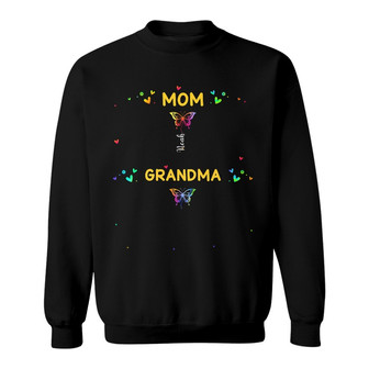 Personalized Mom Grandma Butterflies Sweatshirt - Thegiftio UK