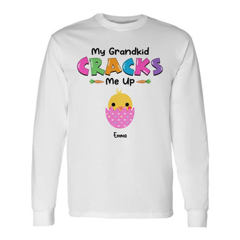 Personalized Mom Grandma Chicken Peeps Easter Long Sleeve Shirt - Thegiftio UK