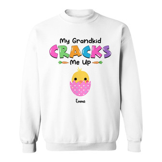 Personalized Mom Grandma Chicken Peeps Easter Sweatshirt - Thegiftio UK