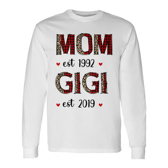 Personalized Mom Grandma Christmas Long Sleeve Shirt - Thegiftio UK