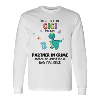 Personalized Mom Grandma Dinosaur Long Sleeve Shirt - Thegiftio UK