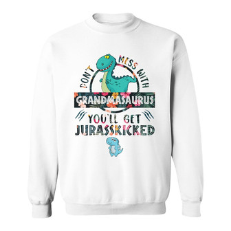 Personalized Mom Grandma Dinosaur Sweatshirt - Thegiftio UK