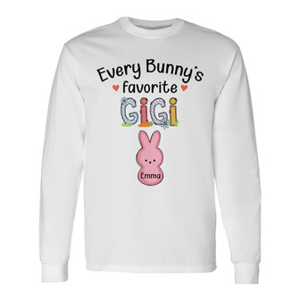 Personalized Mom Grandma Easter Bunny Long Sleeve Shirt - Thegiftio UK