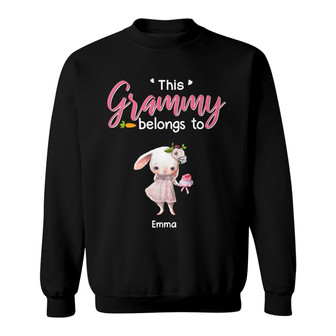 Personalized Mom Grandma Easter Bunny Sweatshirt - Thegiftio UK