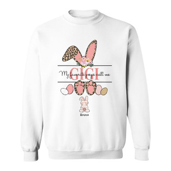 Personalized Mom Grandma Easter Bunny Sweatshirt - Thegiftio UK