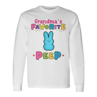 Personalized Mom Grandma Easter Peeps Long Sleeve Shirt - Thegiftio UK