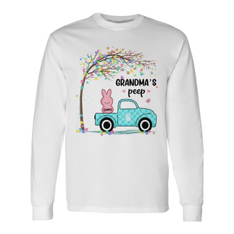 Personalized Mom Grandma Easter Peeps Long Sleeve Shirt - Thegiftio UK