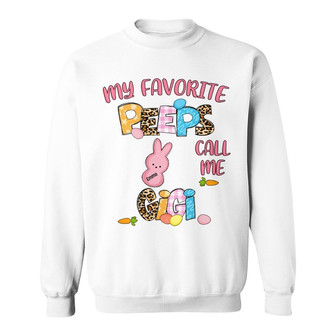 Personalized Mom Grandma Easter Peeps Sweatshirt - Thegiftio UK
