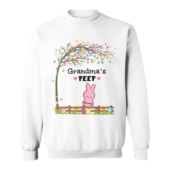 Personalized Mom Grandma Easter Peeps Sweatshirt - Thegiftio UK