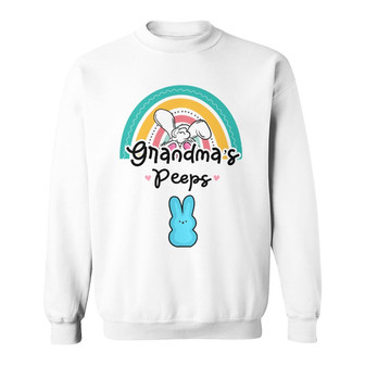 Personalized Mom Grandma Easter Peeps Sweatshirt - Thegiftio UK