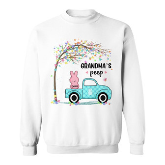 Personalized Mom Grandma Easter Peeps Sweatshirt - Thegiftio UK