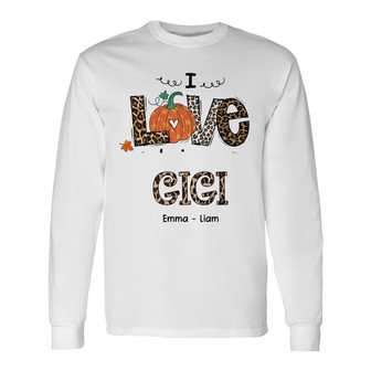 Personalized Mom Grandma Fall Halloween Long Sleeve Shirt - Thegiftio UK
