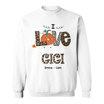 Personalized Mom Grandma Fall Halloween Sweatshirt - Thegiftio UK