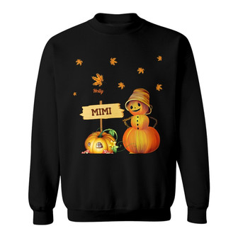 Personalized Mom Grandma Fall Halloween Sweatshirt - Thegiftio UK