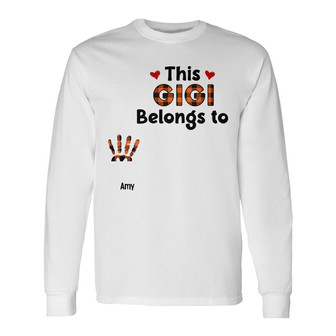 Personalized Mom Grandma Fall Long Sleeve Shirt - Thegiftio UK