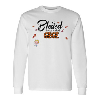 Personalized Mom Grandma Fall Long Sleeve Shirt - Thegiftio UK